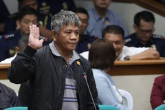 Edgar Matobato đưa ra thông tin chấn động trong một cuộc điều trần. (Nguồn: Inquirer.net)