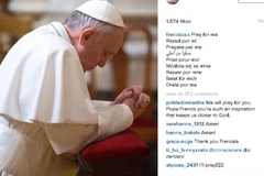 Bức ảnh đầu tiên được Giáo hoàng Francis tải lên Instagram (Nguồn: Telegraph)
