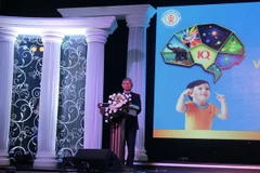 Giáo sư Tiến sĩ Nguyễn Gia Khánh - Chủ tịch Hội nhi khoa Việt Nam phát biểu tại sự kiện