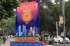 Hình ảnh thủ đô Hà Nội trang hoàng chào đón Năm mới 2022