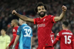 Salah lại ghi bàn để giúp Liverpool thắng đậm Arsenal. (Nguồn: Sky)