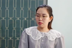 Bị can Phan Huỳnh Trúc Vi. (Ảnh: TTXVN phát)