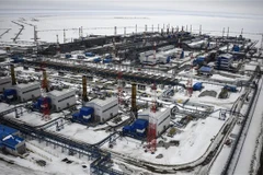 Cơ sở khai thác khí đốt Bovanenkovo trên bán đảo Yamal, Bắc Cực. (Ảnh: AFP/TTXVN)