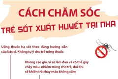 [Infographics] Cách chăm sóc trẻ sốt xuất huyết tại nhà