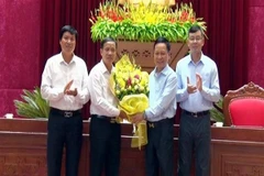 Ông Bùi Văn Khánh được bầu giữ chức Phó Bí thư Tỉnh ủy nhiệm kỳ 2015-2020. (Ảnh: Thanh Hải/TTXVN)