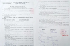 Biên bản thỏa thuận đền bù giữa Công ty Cổ phần Phú Tài-Chi nhánh Đắk Nông với người dân. (Nguồn: baodaknong.org.vn)