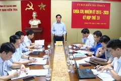 Ông Vũ Văn Diện, Chủ nhiệm Ủy ban Kiểm tra Tỉnh ủy Quảng Ninh, chủ trì Kỳ họp thứ 20 Ủy ban Kiểm tra Tỉnh ủy. (Nguồn: baoquangninh.com.vn)