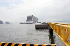 Công trình Cảng tàu hành khách quốc tế Hòn Gai. (Ảnh: Văn Đức/TTXVN)