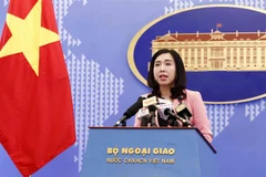 Người Phát ngôn Bộ Ngoại giao Lê Thị Thu Hằng. (Ảnh: Văn Điệp/TTXVN)
