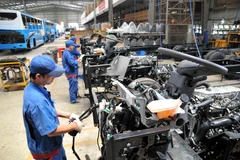 Tổng công ty Cơ khí Giao thông vận tải Sài Gòn – Samco (TP. Hồ Chí Minh) chuyên sản xuất, lắp ráp ôtô từ 28 đến 80 chỗ. (Ảnh minh họa: An Hiếu/TTXVN)