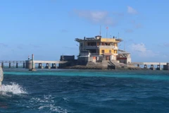 Đảo Tốc Tan, quần đảo Trường Sa, tỉnh Khánh Hòa. (Ảnh minh họa: Nguyễn Văn Nhật/TTXVN)