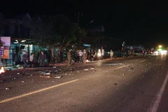 Hiện trường một vụ tai nạn giao thông tại huyện Chư Sê, Gia Lai. (Ảnh minh họa: TTXVN)