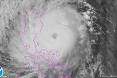 Ảnh vệ tinh về bão Koppu. (Nguồn: dw.com)