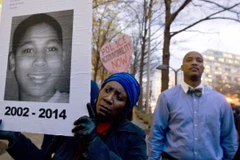 Hình ảnh của Tamir Rice, cậu bé 12 tuổi bị một sỹ quan cảnh sát ở Cleveland, Ohio bắn chết. (Nguồn: AP)
