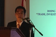 Đại sứ Việt Nam tại Canada phát biểu tại Diễn đàn. (Ảnh: Dương Hoa/Vietnam+)