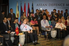 Đoàn Việt Nam tham dự hội nghị. (Ảnh: Chí Giáp/Vietnam+)