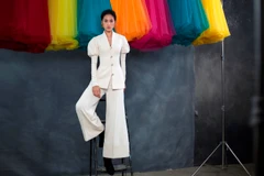 Lạ lẫm với hình ảnh Hoa hậu Tiểu Vy trong thiết kế của Công Trí