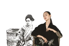 Những thiết kế từ chất liệu thổ cẩm được nhà thiết kế Minh Hạnh tiếp tục khai thác cho bộ sưu tập Thu Đông 2019.