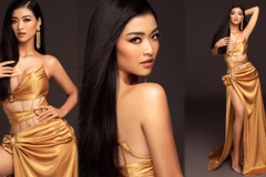 Kiều Loan diện đồ ‘táo bạo’ trước ngày thi Miss Grand International