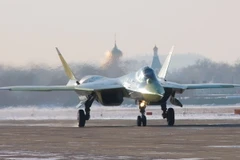 Máy bay chiến đấu T-50 sẽ được trang bị công nghệ tàng hình. (Nguồn: AP)