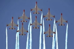 Máy bay siêu thanh T-50. (Nguồn: AFP)