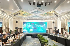 Diễn đàn Triển vọng ngành năng lượng Việt Nam do Báo điện tử VOV, Đài Tiếng nói Việt Nam tổ chức ngày 12/10. (Ảnh: Đức Duy/Vietnam+)