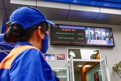 Một điểm bán xăng của Petrolimex. (Ảnh: Đức Duy/Vietnam+)