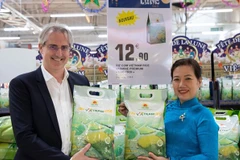 Sản phẩm gạo chất lượng cao của Việt Nam tại nước ngoài. (Ảnh: PV/Vietnam+)