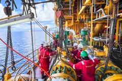 Doanh nghiệp dầu khí ứng dụng công nghệ để khai thác hiệu quả nguồn tài nguyên thiên nhiên. (Ảnh: Đức Duy/Vietnam+)