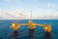 Cụm giàn Sư Tử Trắng. (Ảnh: PV/Vietnam+)