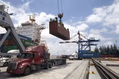 Xuất khẩu tăng trở lại trong tháng 10/2023. (Ảnh: Đức Duy/Vietnam+)