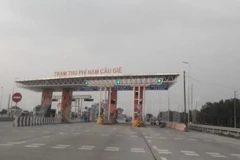 Trạm thu phí Nam Cầu Giẽ của dự án BOT Quốc lộ 1 qua Hà Nam. (Ảnh: Việt Hùng/Vietnam+)
