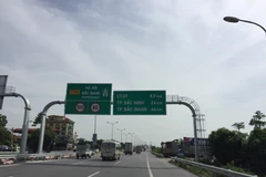 Điểu chỉnh giảm tốc độ xe lưu thông trên Quốc lộ 1 đoạn Hà Nội-Bắc Giang. (Ảnh: Việt Hùng/Vietnam+)