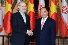 Thủ tướng Nguyễn Xuân Phúc tiếp Chủ tịch Quốc hội nước Cộng hòa Hồi giáo Iran Ali Ardeshir Larijani. (Ảnh: Thống Nhất/TTXVN)