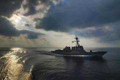 Tàu khu trục mang tên lửa hành trình USS Halsey. (Nguồn: thediplomat.com)