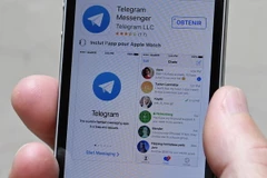 Ứng dụng Telegram trên điện thoại di động. (Nguồn: AFP/TTXVN)