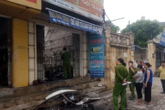 Hiện trường vụ cháy. (Ảnh: Văn Đạt/TTXVN)