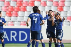 Đội hình ra quân của tuyển nữ Việt Nam trong trận đấu với Nhật Bản. (Nguồn: vff.org.vn)