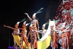 Chương trình nghệ thuật tại Lễ hội. (Ảnh: Trọng Đức/TTXVN)