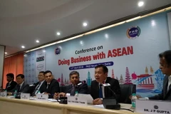 Đại sứ Tôn Sinh Thành phát biểu tại Hội nghị. (Ảnh: Huy Bình/Vietnam+)