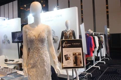 Hơn 650 gian hàng sản phẩm, nguyên liệu, phụ kiện ngành dệt may được trưng bày tại Hội chợ triển lãm detej may quốc tế lần thứ 17. (Ảnh: Hùng Võ/Vietnam+)