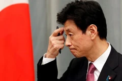 Bộ trưởng Tái thiết Kinh tế Yasutoshi Nishimura. (Nguồn: Reuters) 