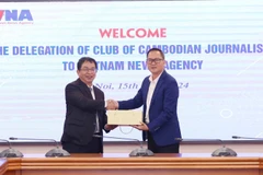 TTXVN tiếp Đoàn đại biểu Câu lạc bộ các Nhà báo Campuchia