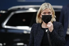 Thủ tướng Thụy Điển Magdalena Andersson. (Ảnh: AFP/TTXVN) 