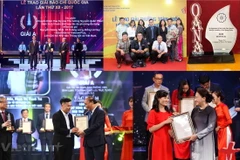 Các phóng viên, biên tập viên của VietnamPlus đã nhận nhiều giải thưởng báo chí và thông tin đối ngoại trong thời gian qua. (Nguồn: Vietnam+)