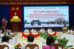 Quang cảnh hội thảo khoa học. (Ảnh: Trần Tĩnh/TTXVN) 