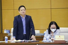 Phó Chủ nhiệm Văn phòng Quốc hội Vũ Minh Tuấn phát biểu. (Ảnh: Doãn Tấn/TTXVN) 