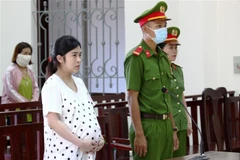 Nguyễn Thị Ngọc Bích tại phiên xét xử. (Ảnh: Tây Ninh/TTXVN) 