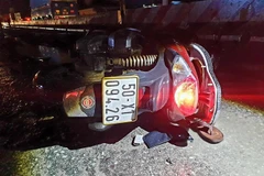 Hiện trường một vụ tai nạn giao thông. (Ảnh: Huyền Trang/TTXVN) 