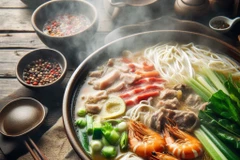 Sở thích ăn lẩu của một người phụ nữ Trung Quốc đã gây ra một cuộc thảo luận sôi nổi trên mạng xã hội nước này. (Nguồn: Ảnh do AI tạo ra từ Bing Image Creator)